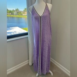 Pitusa Lavender Dress with Colorful Trim